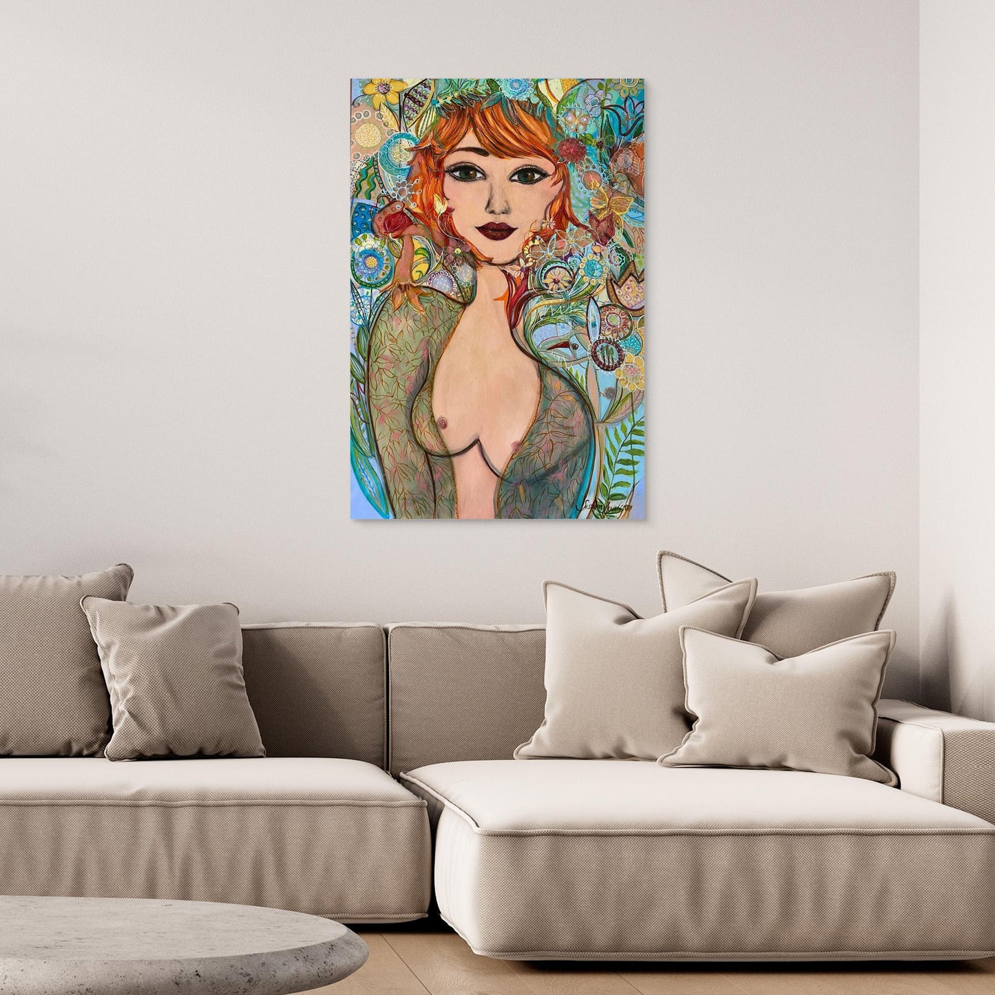 Flowergirl - Tryck på canvas