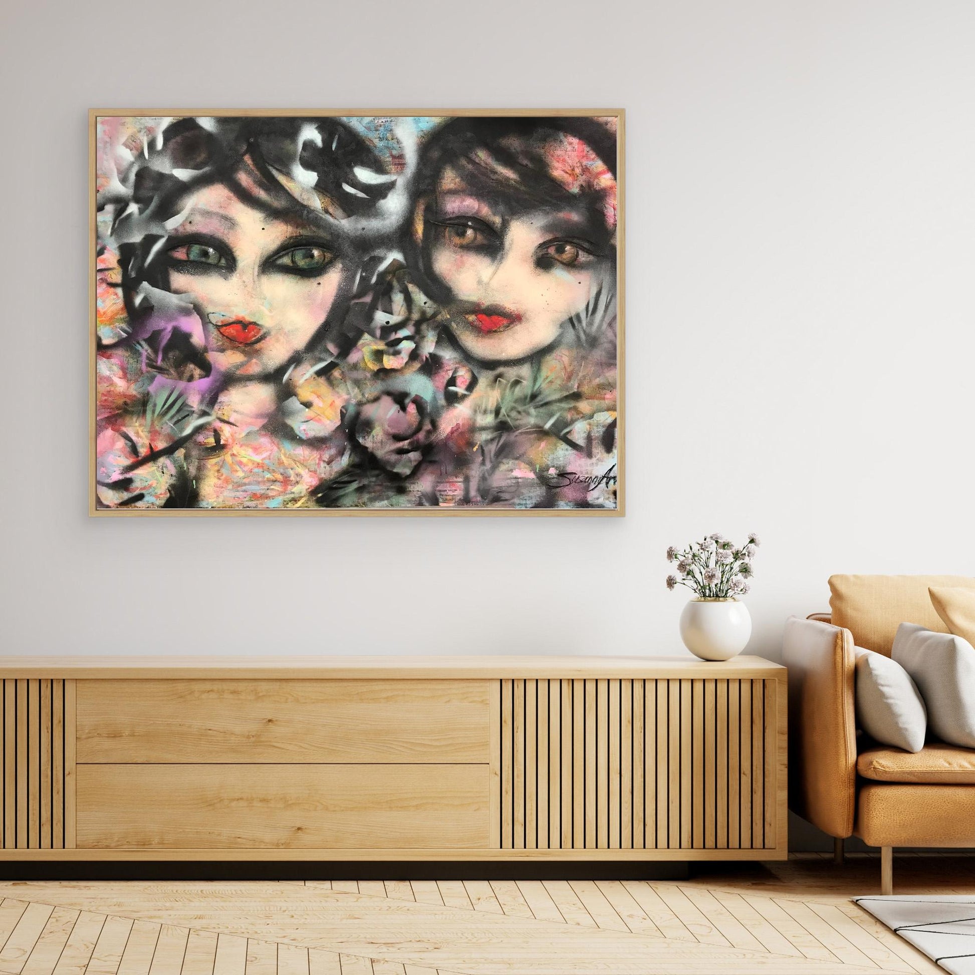 Sisters - Konsttryck på duk