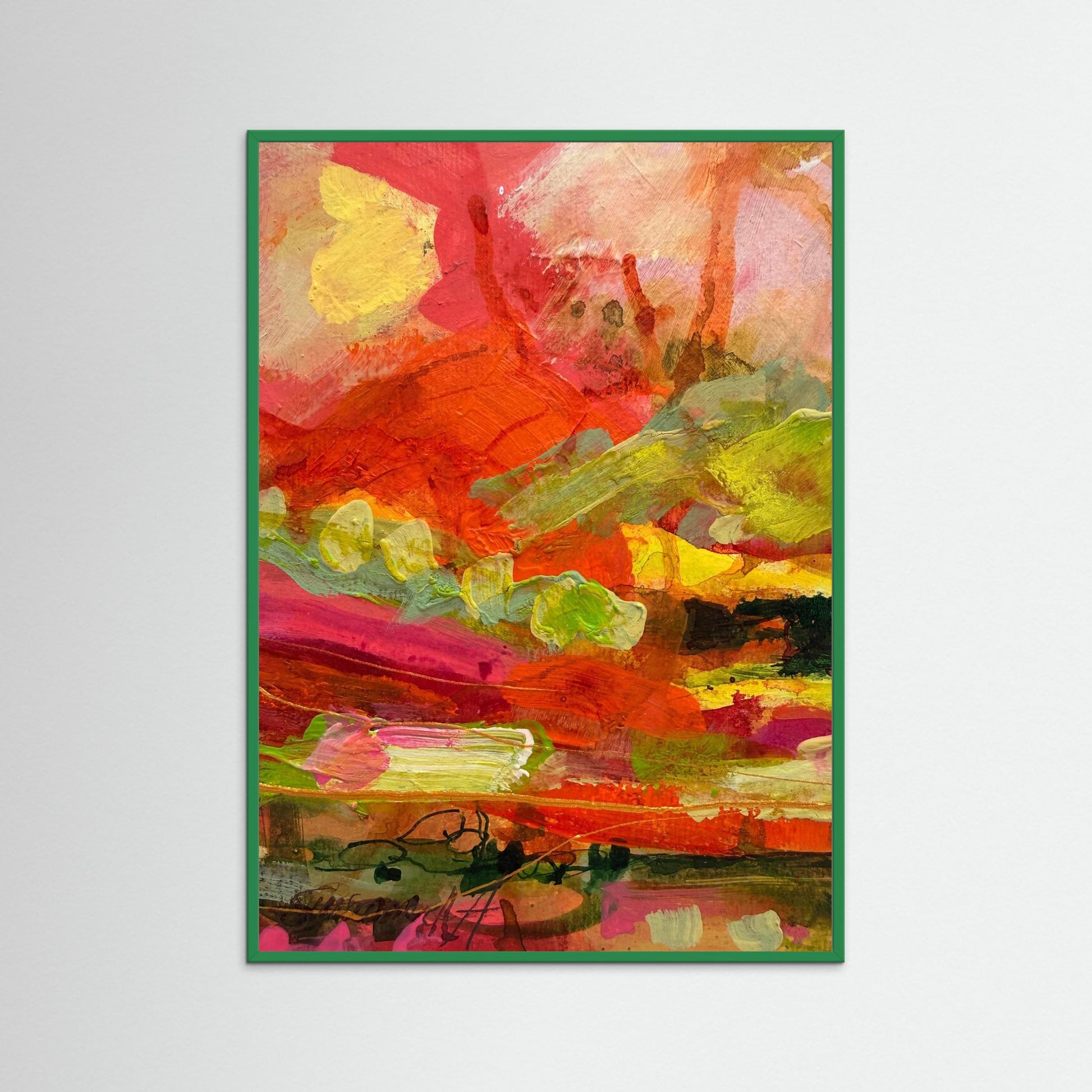 Fine Art Print - Abstrakt landskap - Efter solregnet
