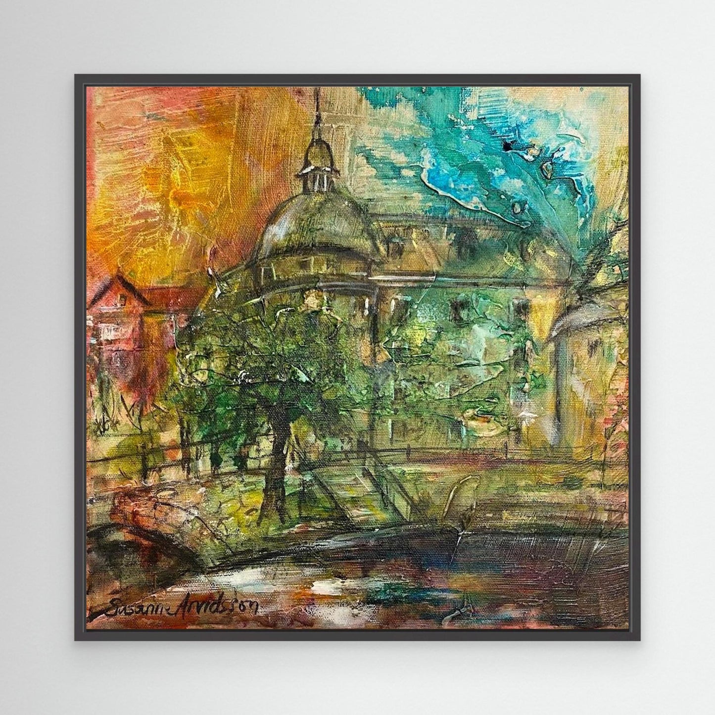 Konsttryck på canvasduk - Örebro slott