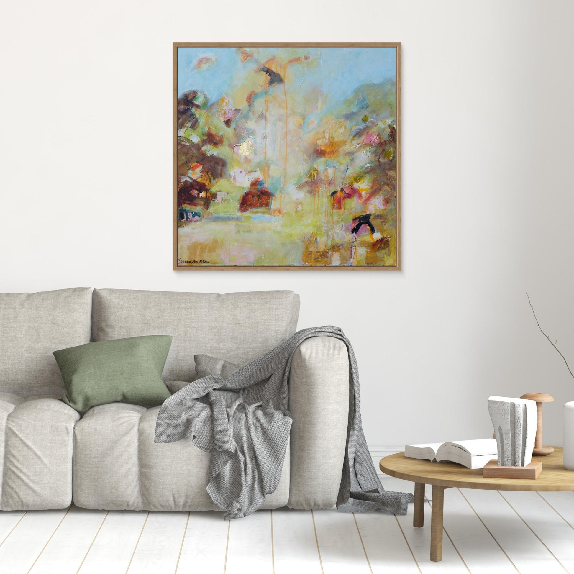 Abstrakt Landskap - Böljande Vyer - Tryck på Canvas