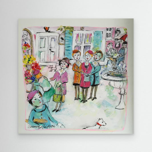 Canvastavla - Torghandel