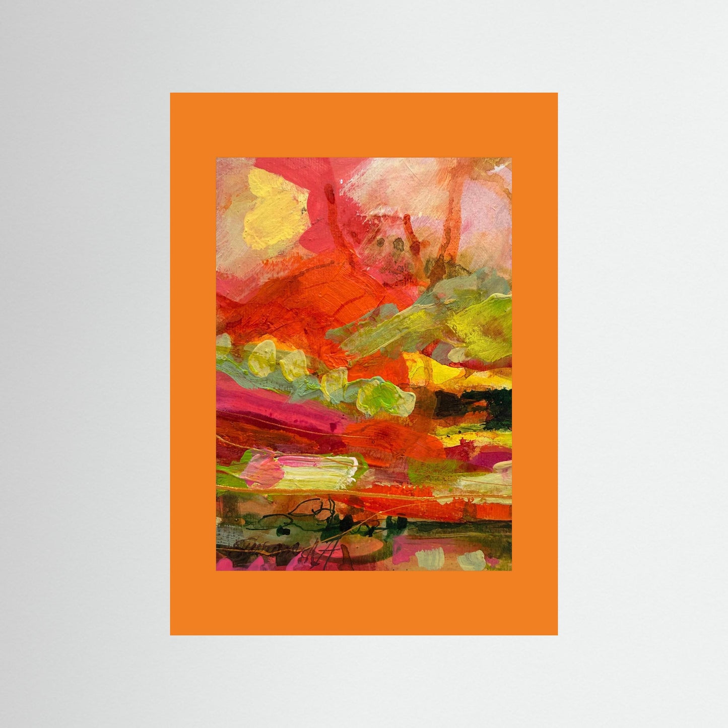 Fine Art Print - Abstrakt landskap - Efter solregnet