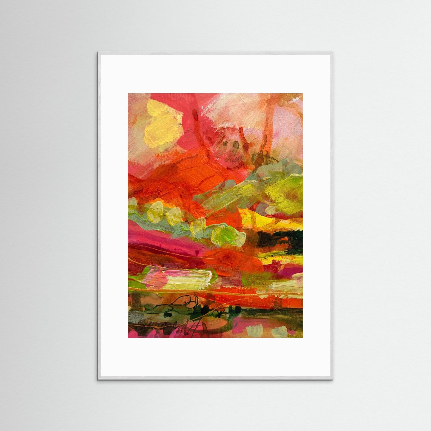 Fine Art Print - Abstrakt landskap - Efter solregnet