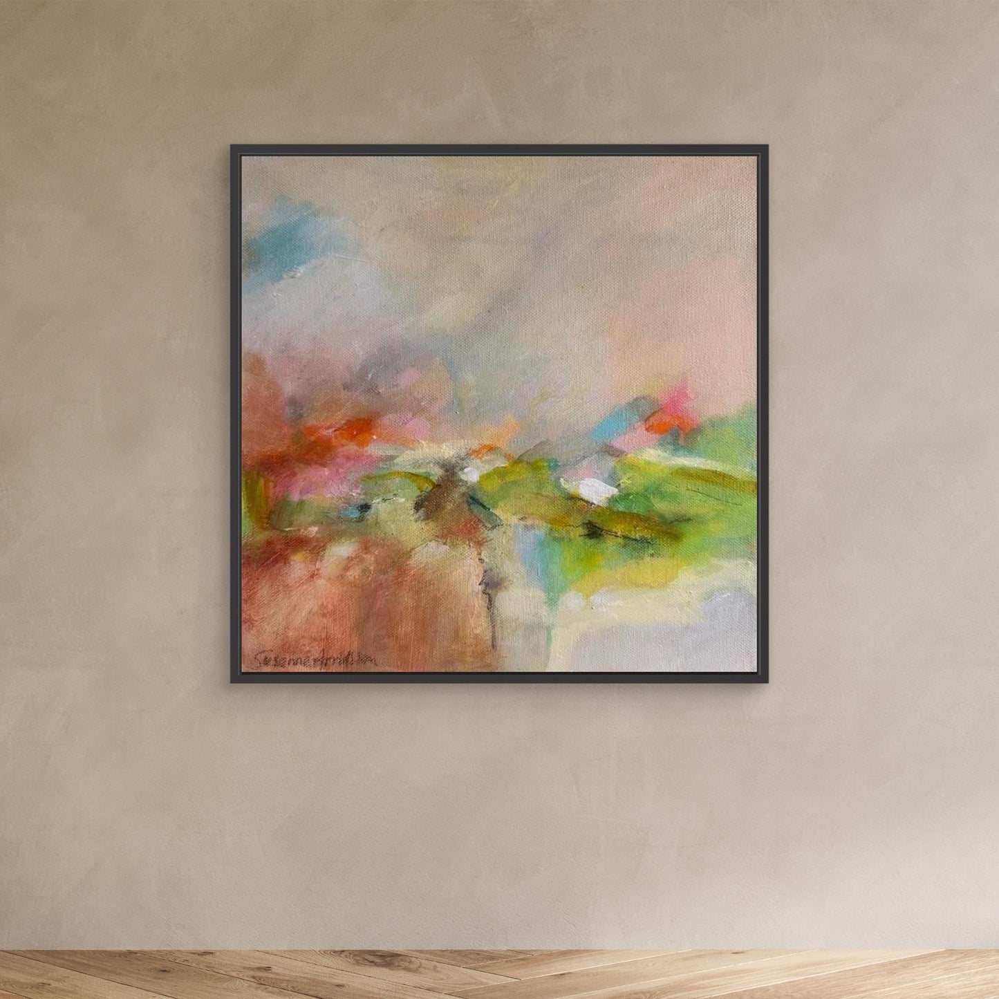 Bortom kullarna - Konsttryck på canvas 