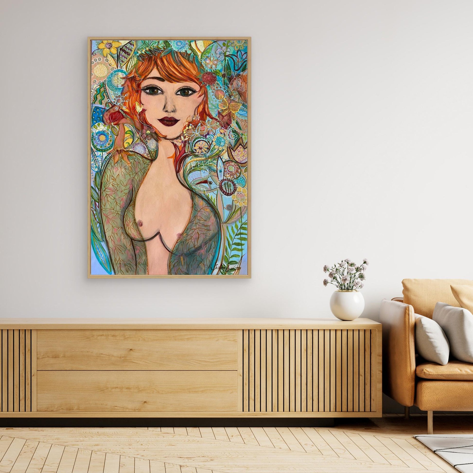 Flowergirl - Tryck på canvas