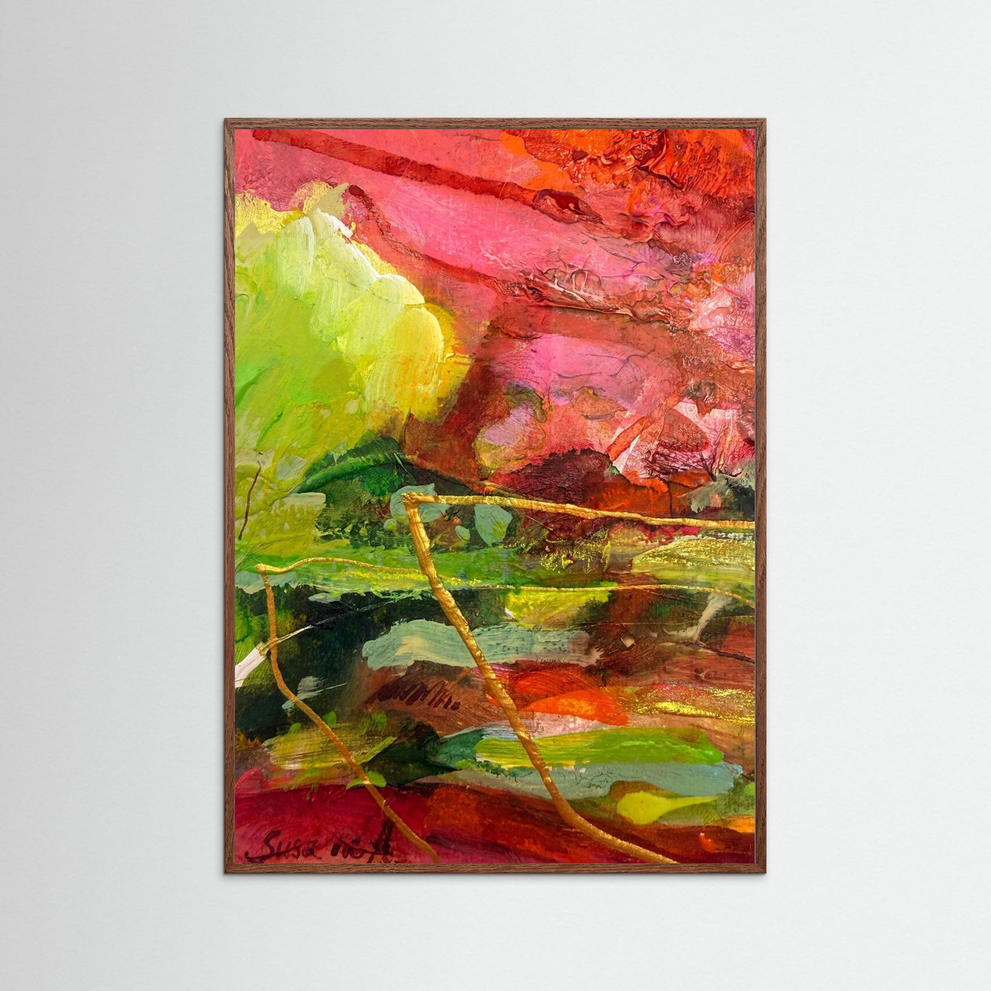 Fine Art Print - Abstrakt landskap - Grön vila