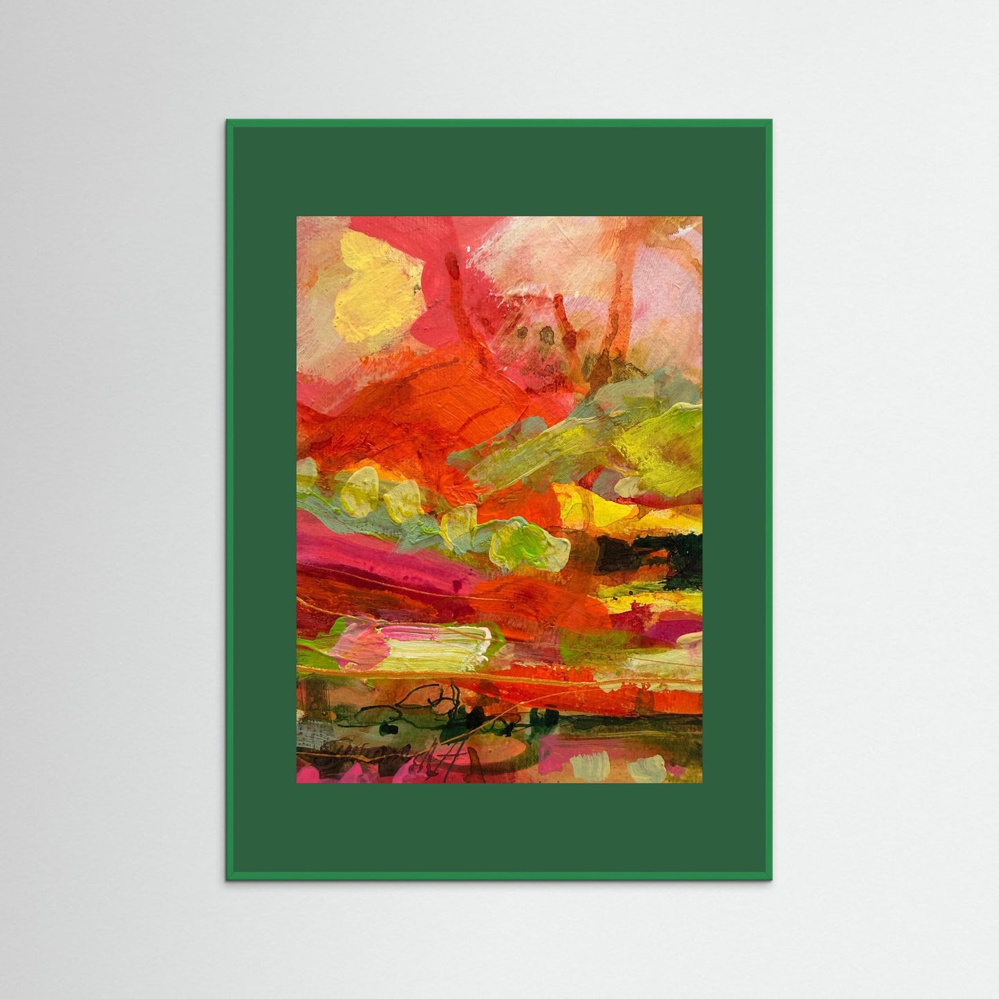 Fine Art Print - Abstrakt landskap - Efter solregnet