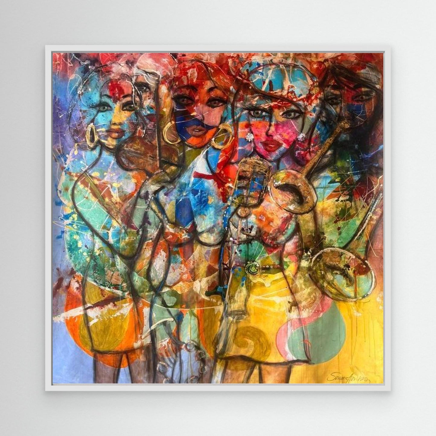 Jazz Twist - Konsttryck på Canvasduk 