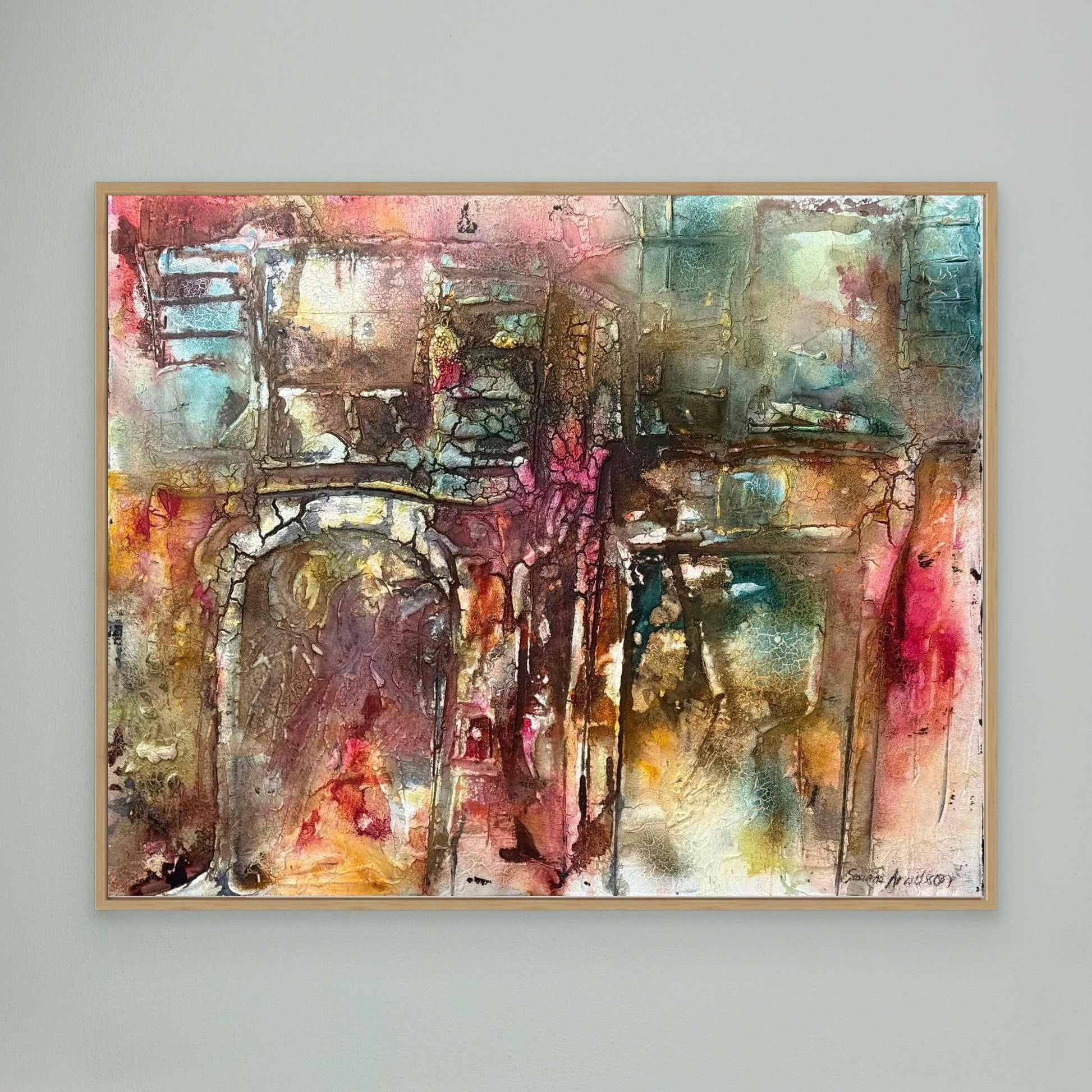 Abstrakt konst - tryck på canvas 