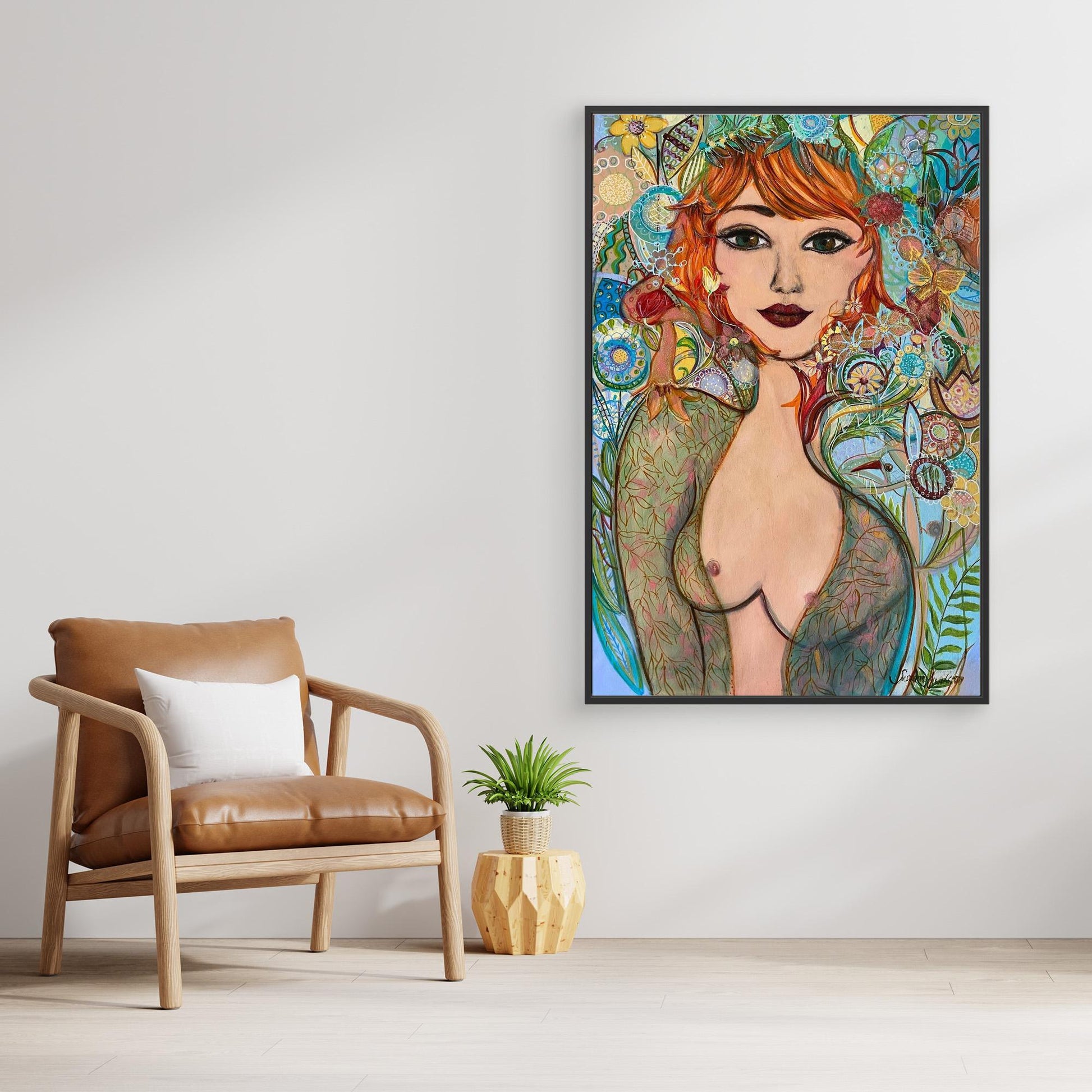 Flowergirl - Tryck på canvas