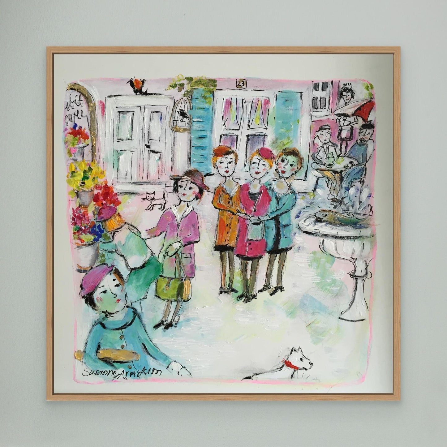 Canvastavla - Torghandel