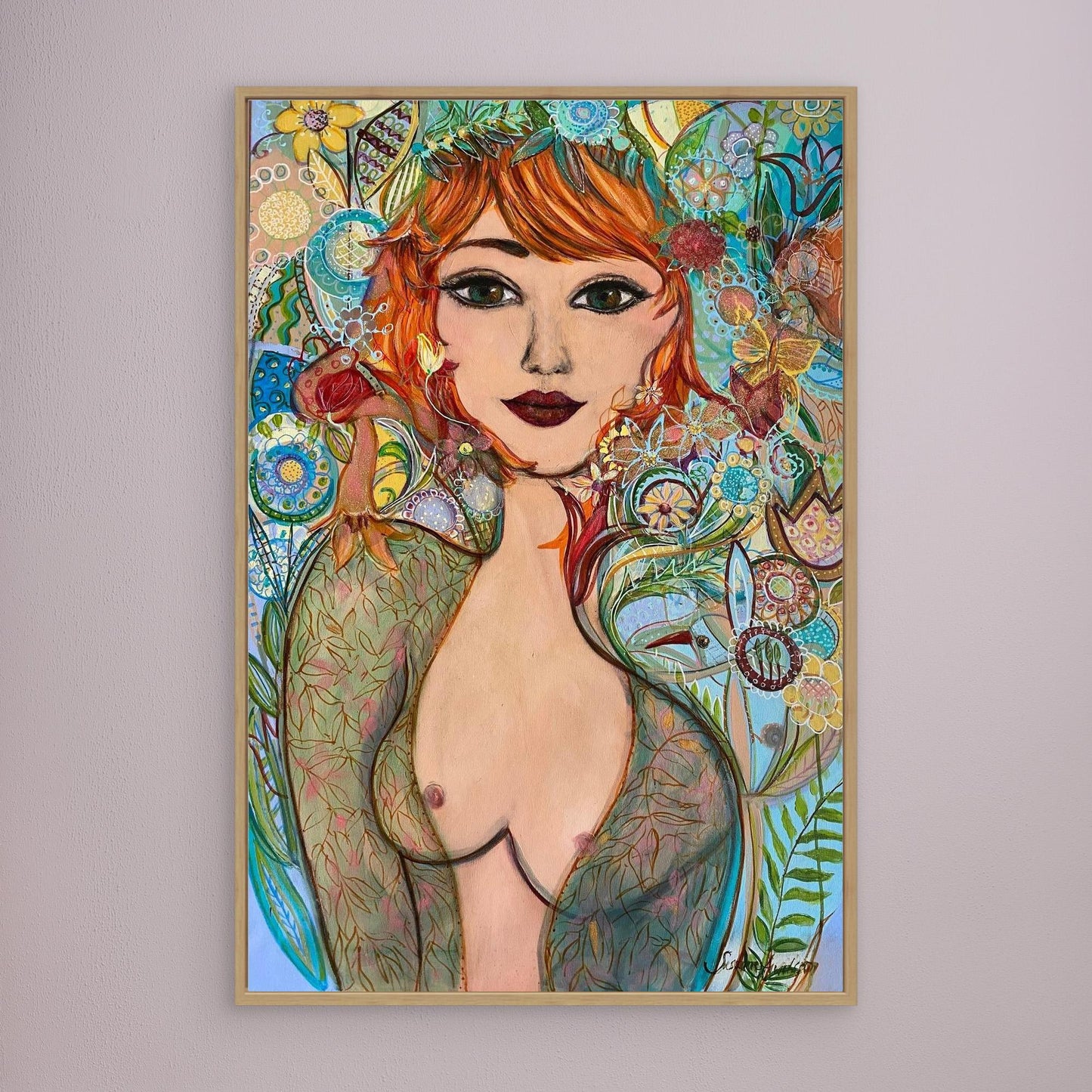 Flowergirl - Tryck på canvas