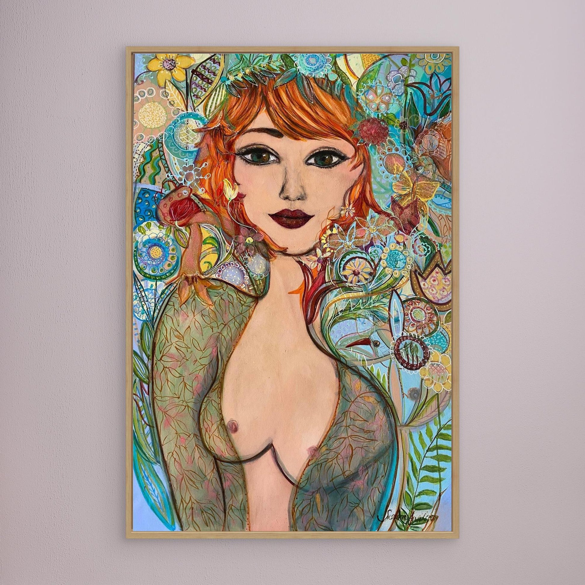 Flowergirl - Tryck på canvas