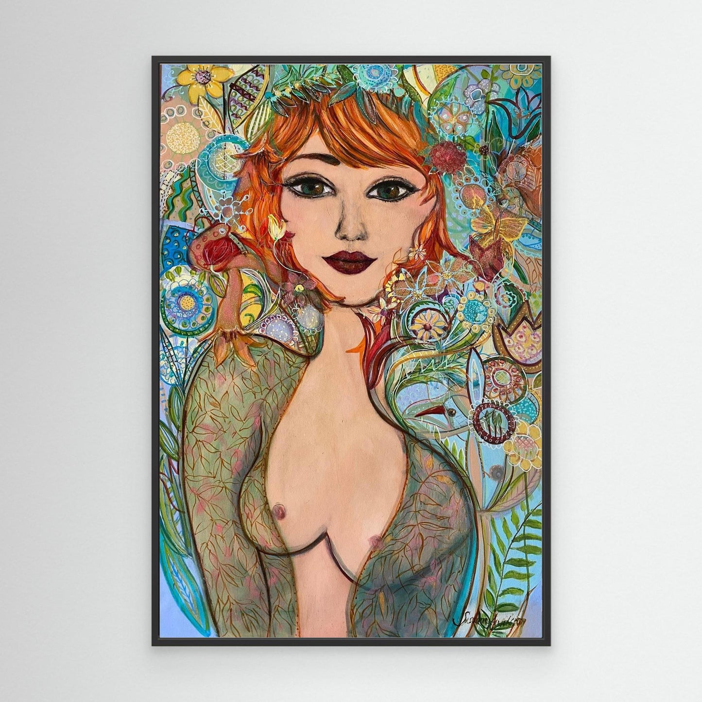 Flowergirl - Tryck på canvas