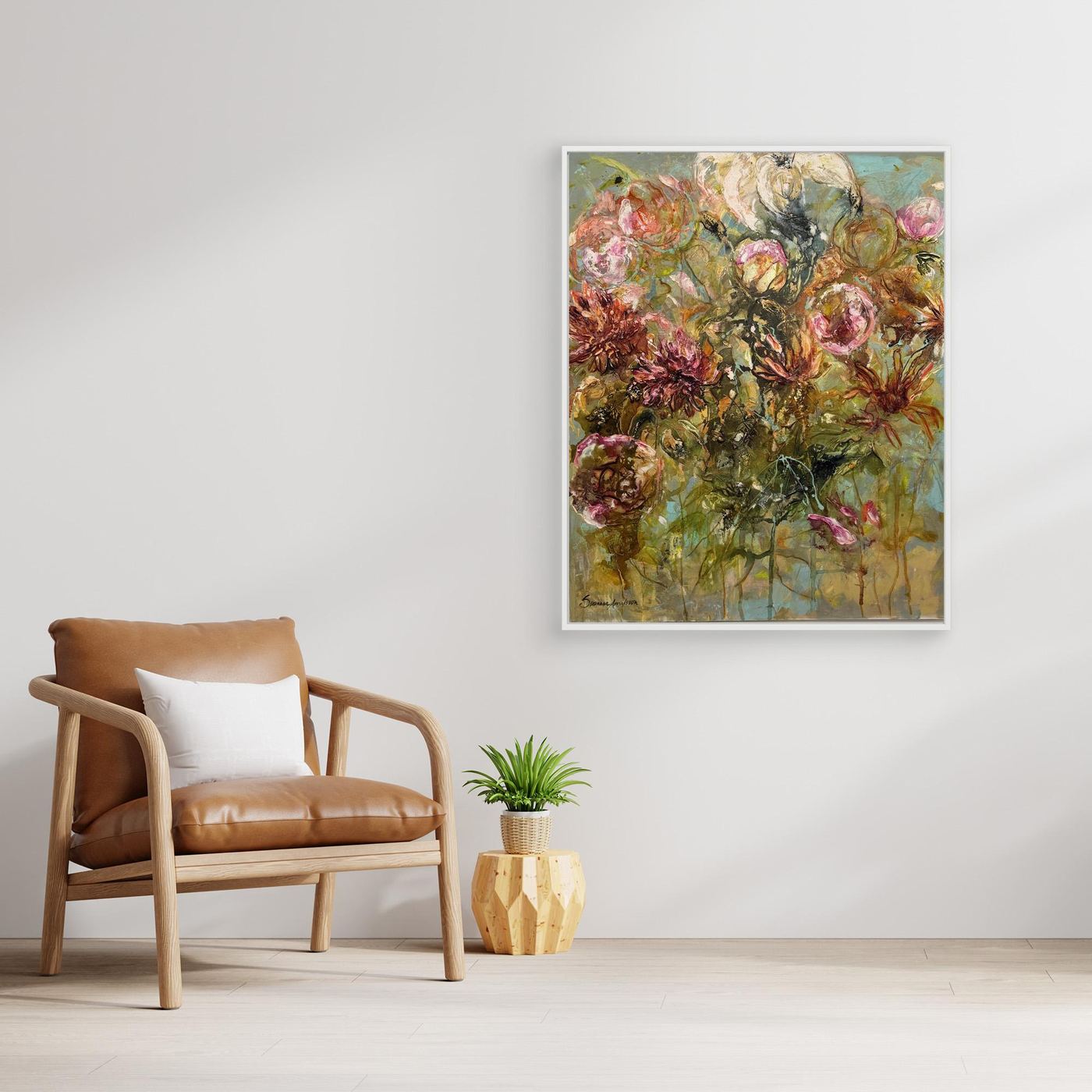 Flower- Färgglada Konsttryck- Abstrakt konst 
