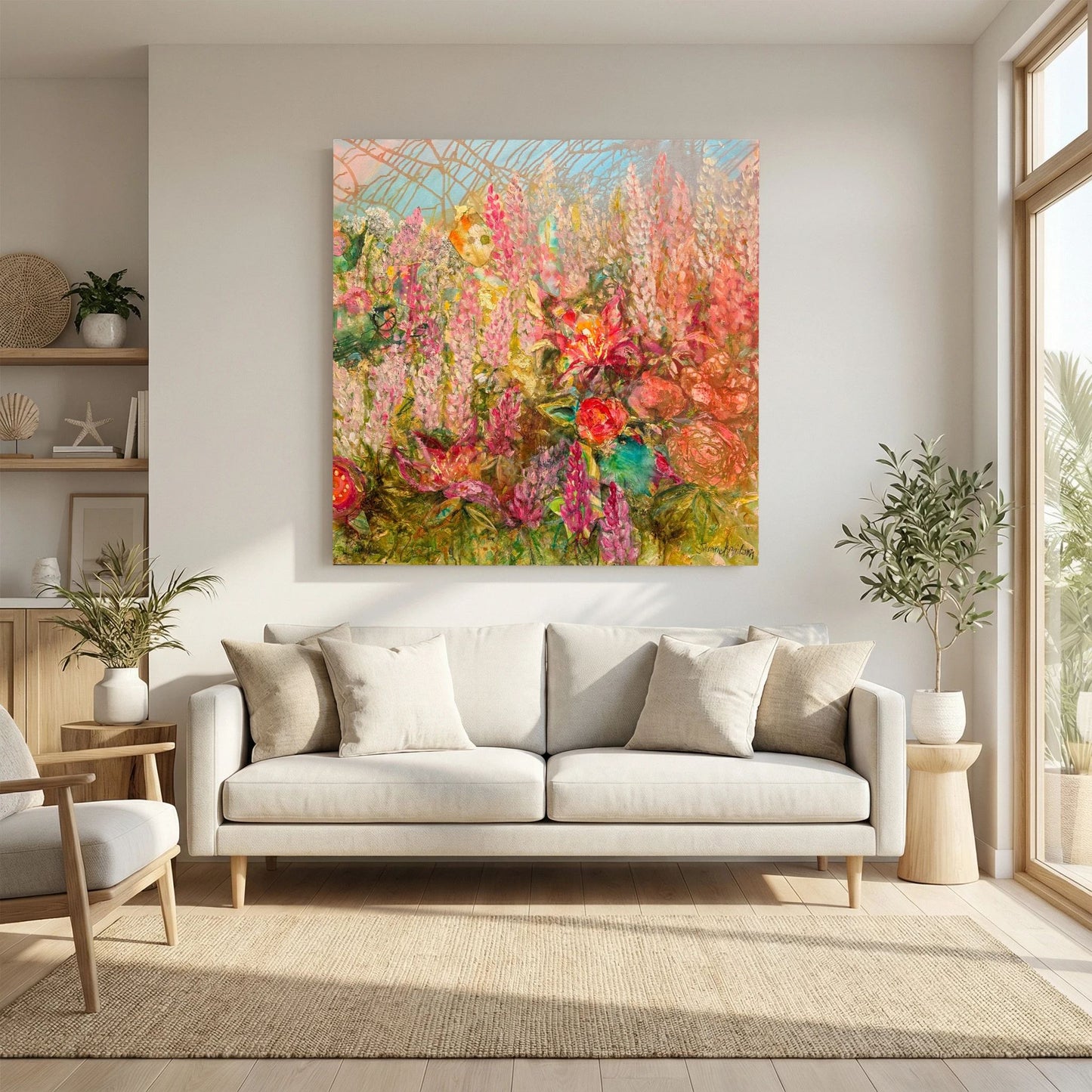 Happiness – konsttryck på canvas