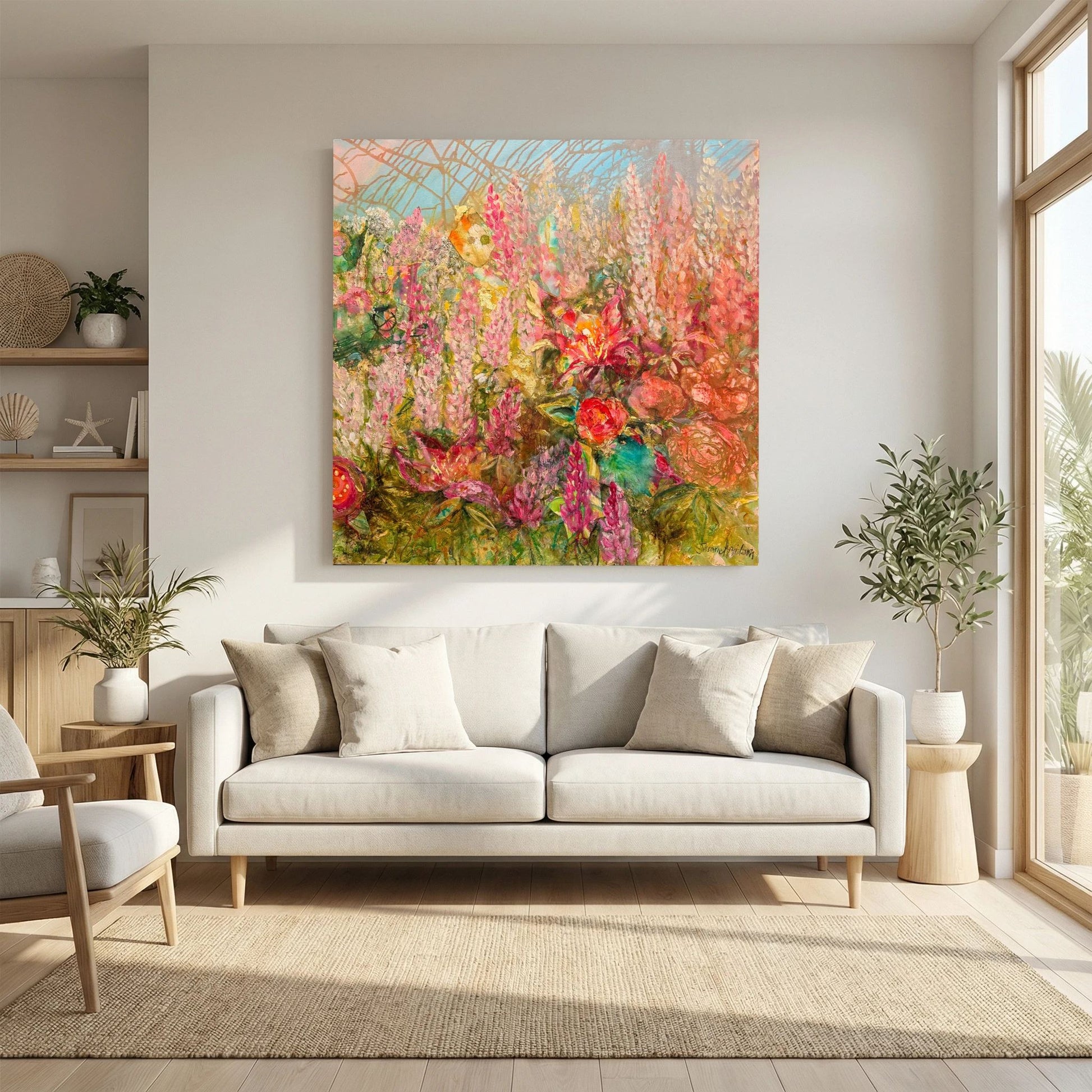 Happiness – konsttryck på canvas