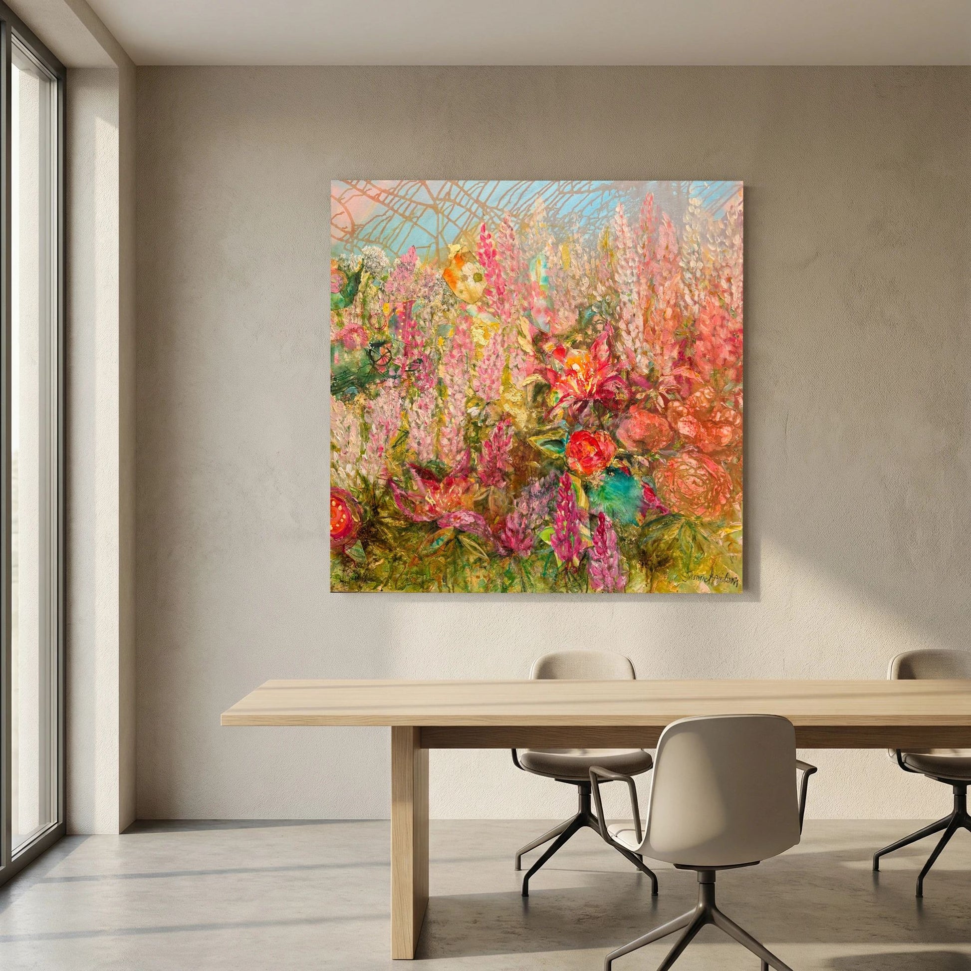 Happiness – konsttryck på canvas