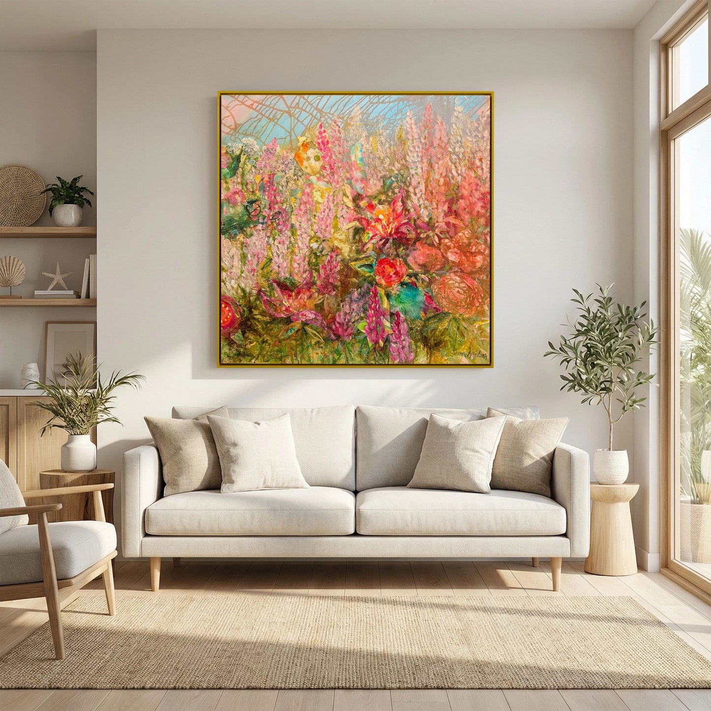 Happiness – konsttryck på canvas