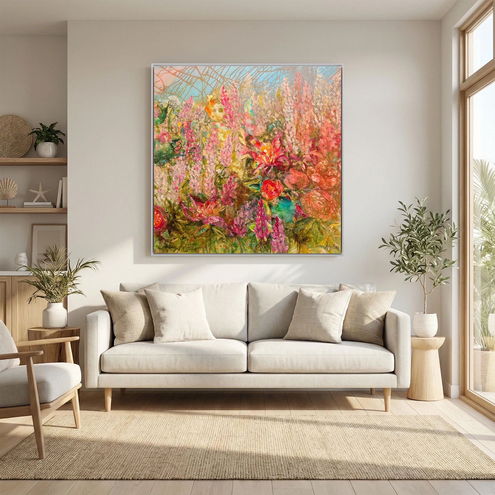 Happiness – konsttryck på canvas