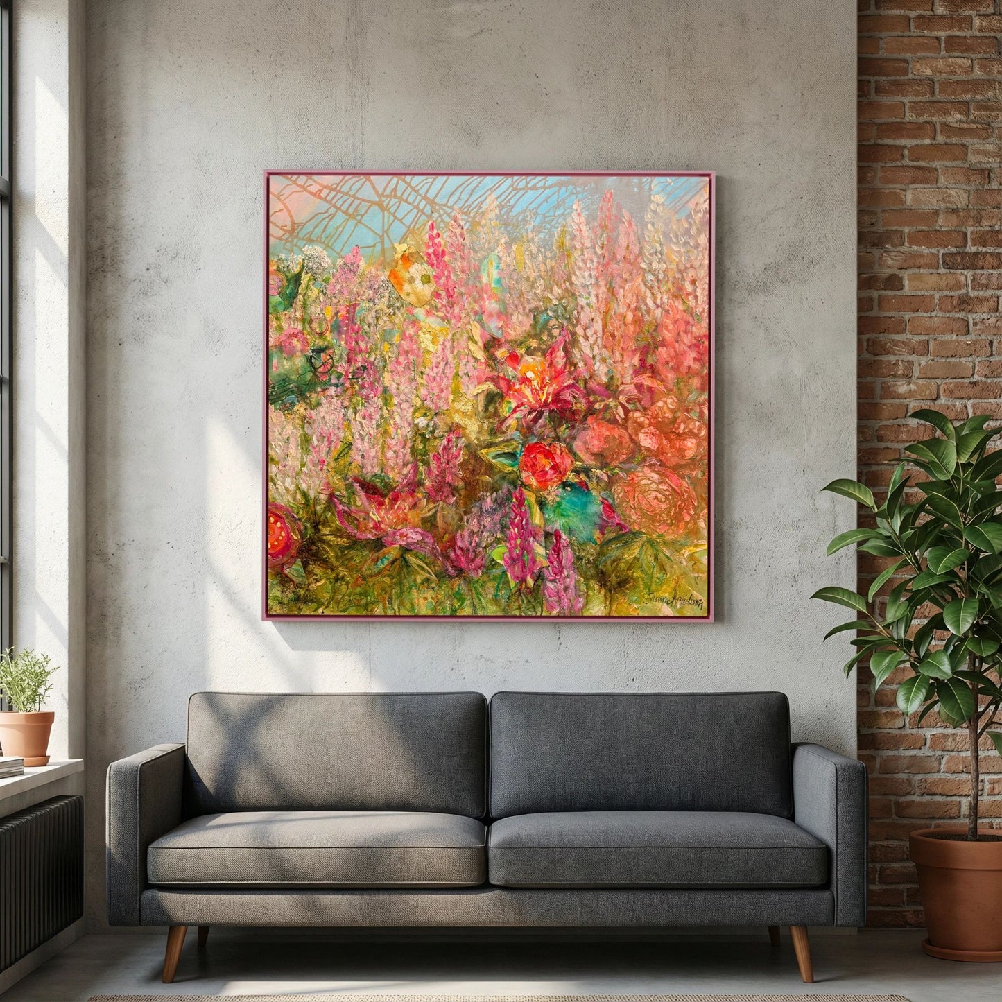 Happiness – konsttryck på canvas