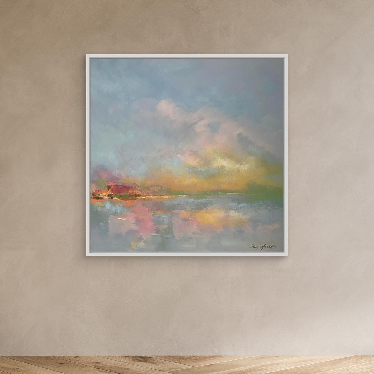 The sky make me happy - Konsttryck på Canvas