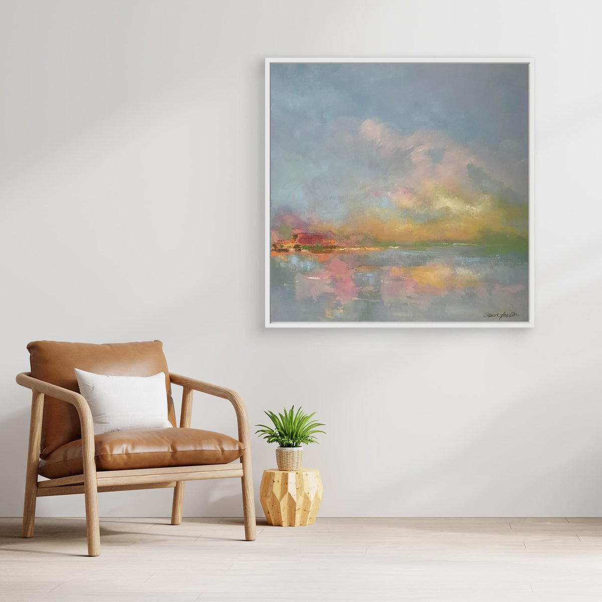 The sky make me happy - Konsttryck på Canvas