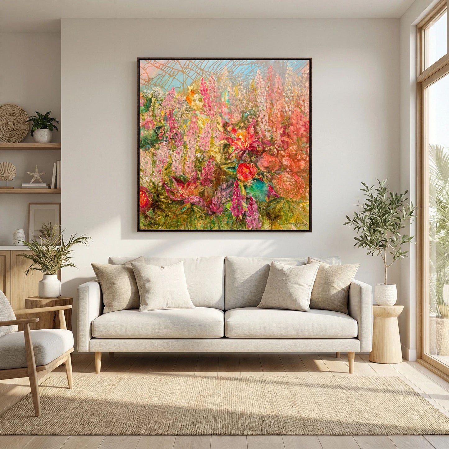 Happiness – konsttryck på canvas