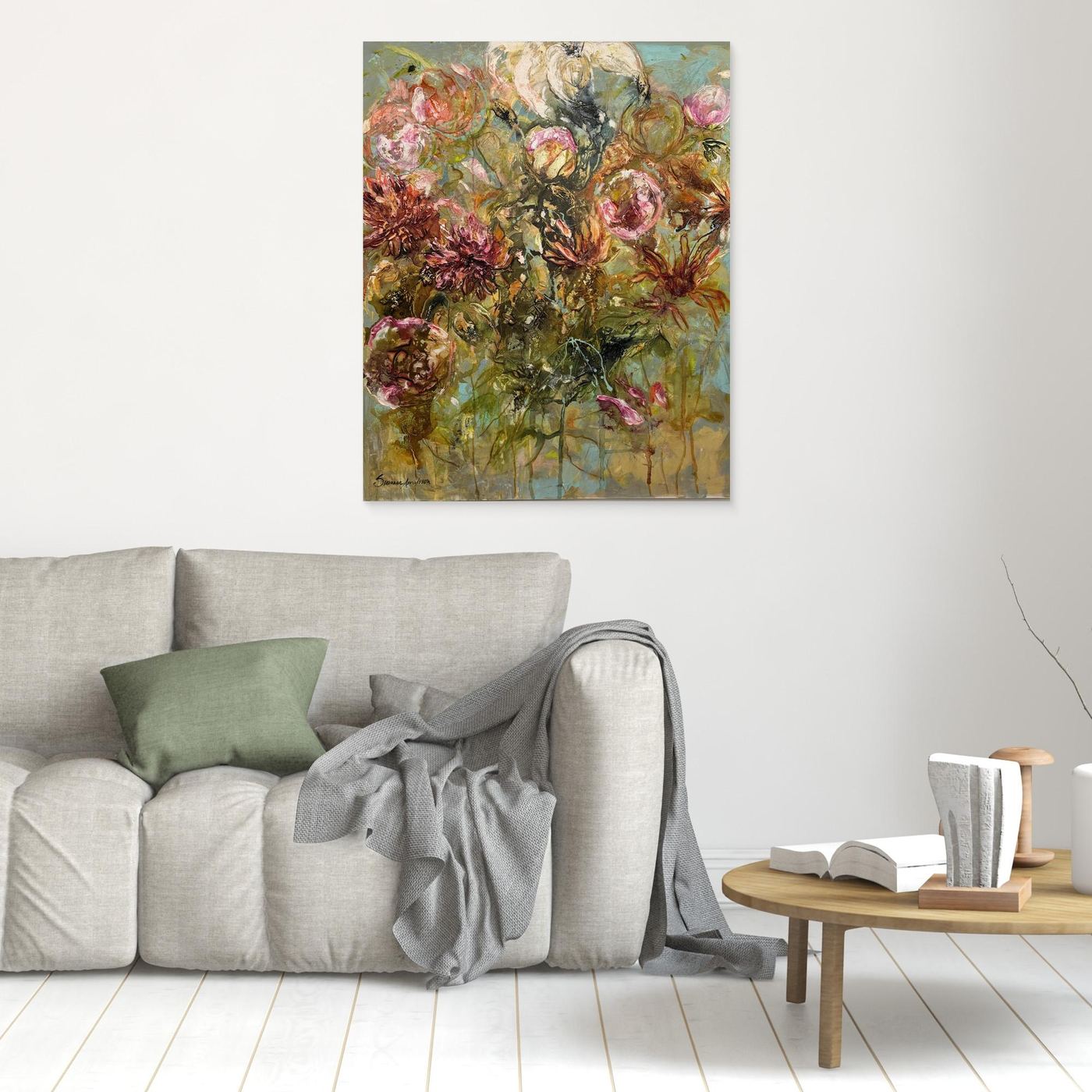 Flower- Färgglada Konsttryck- Abstrakt konst 