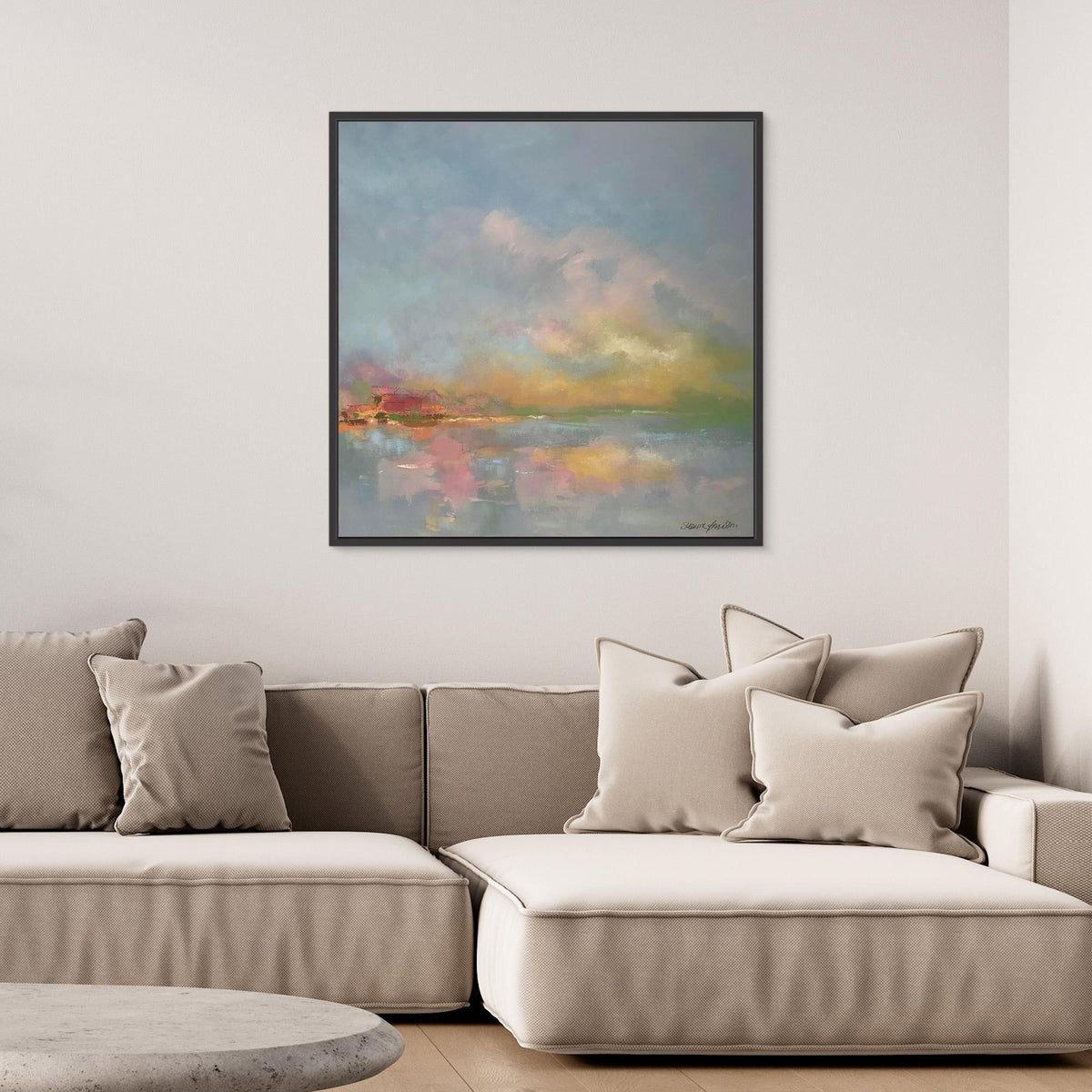 The sky make me happy - Konsttryck på Canvas