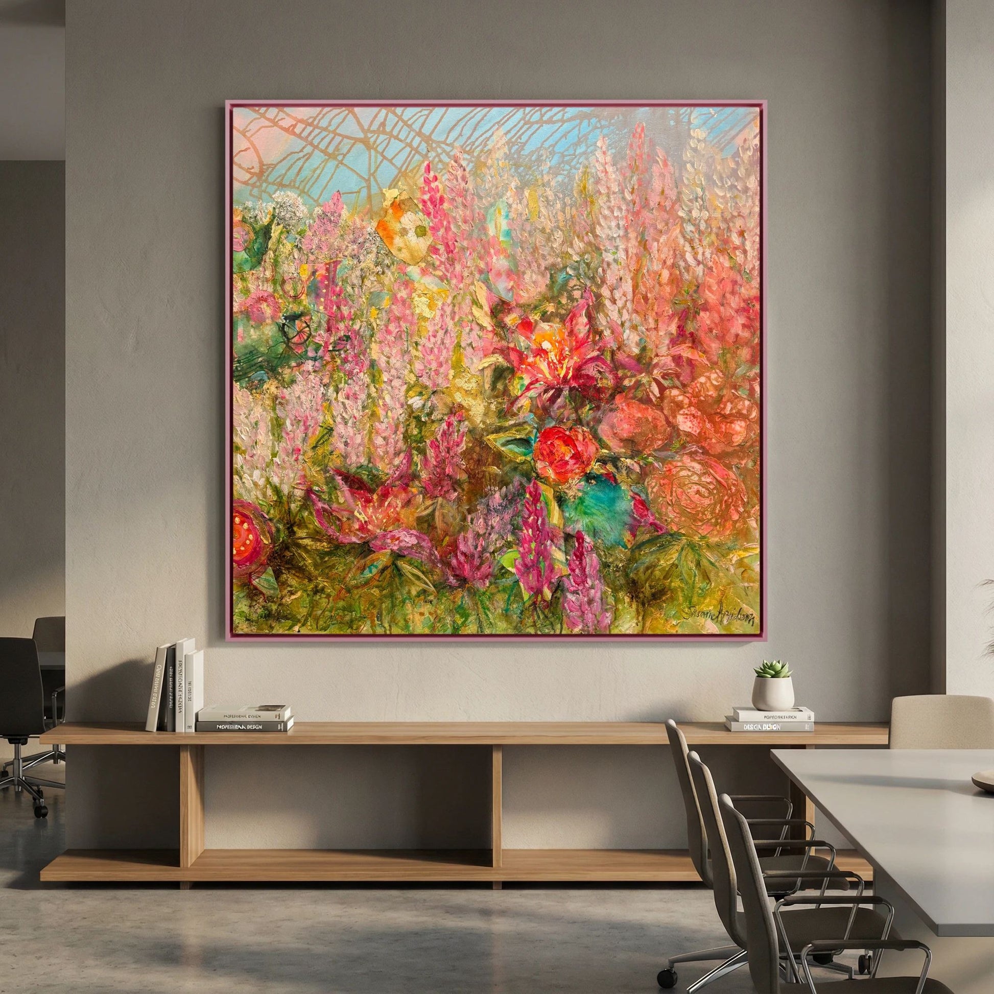 Happiness – konsttryck på canvas