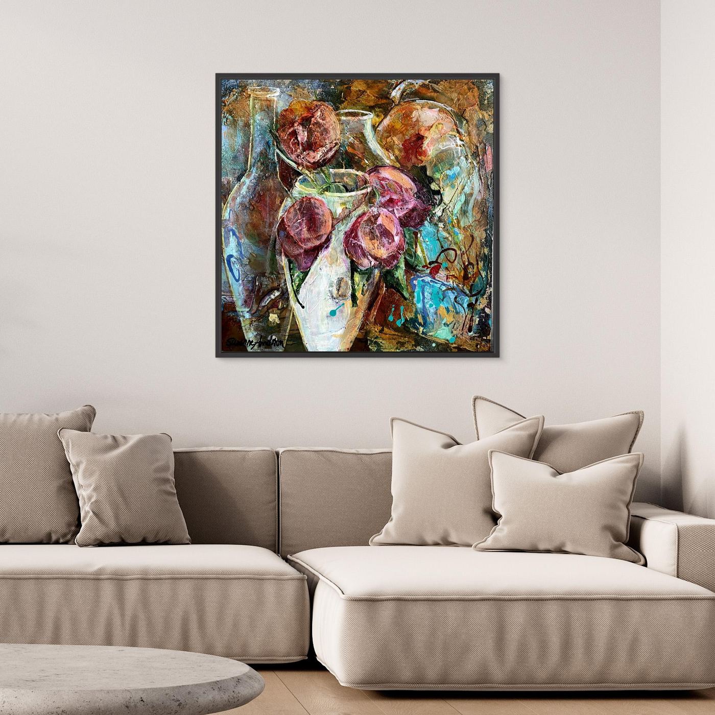 I min trädgård – färgstarkt konsttryck på canvas