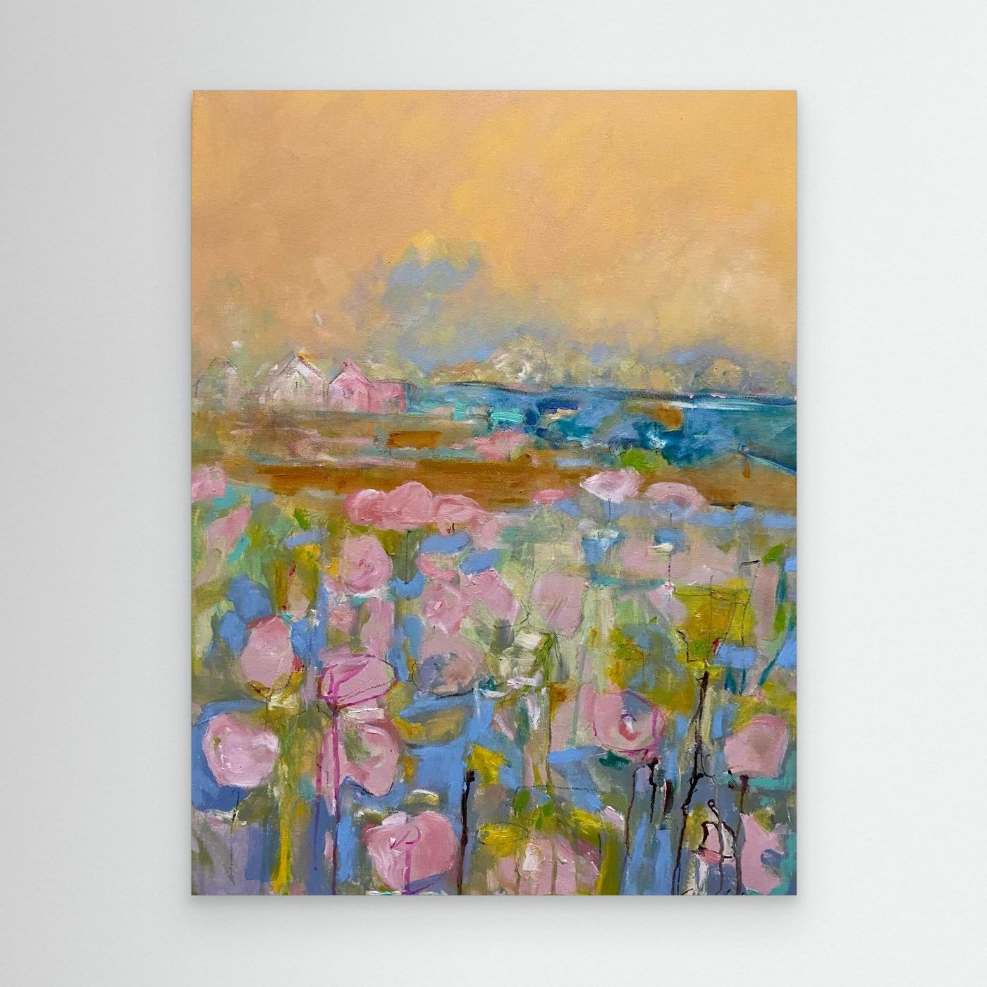 Köpa tavla - Tryck på Canvas - Pink Morning