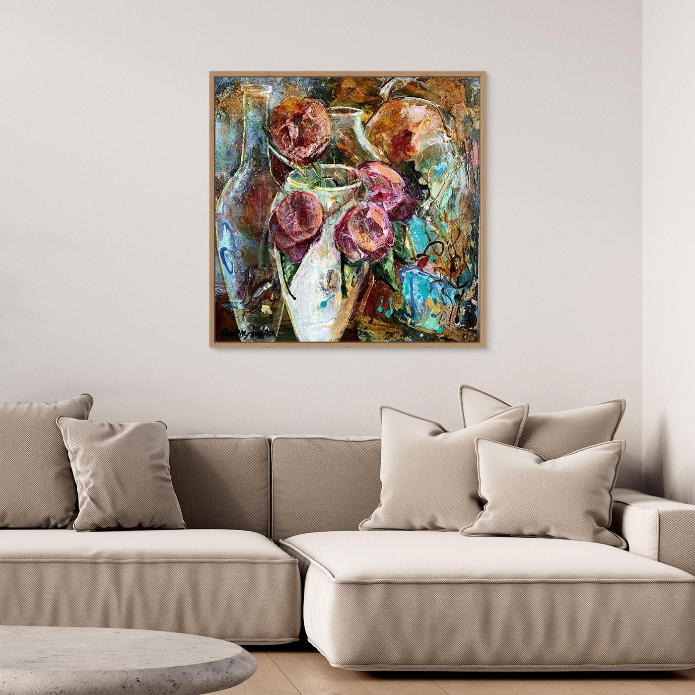 I min trädgård – färgstarkt konsttryck på canvas