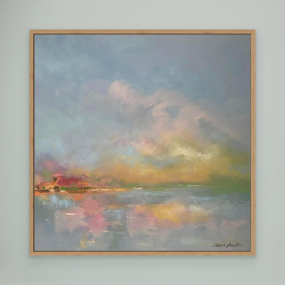 The sky make me happy - Konsttryck på Canvas