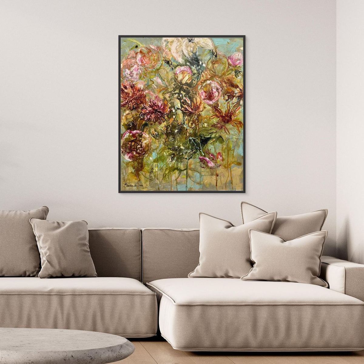  Färgglad blomstertavla | Flower – Konsttryck 