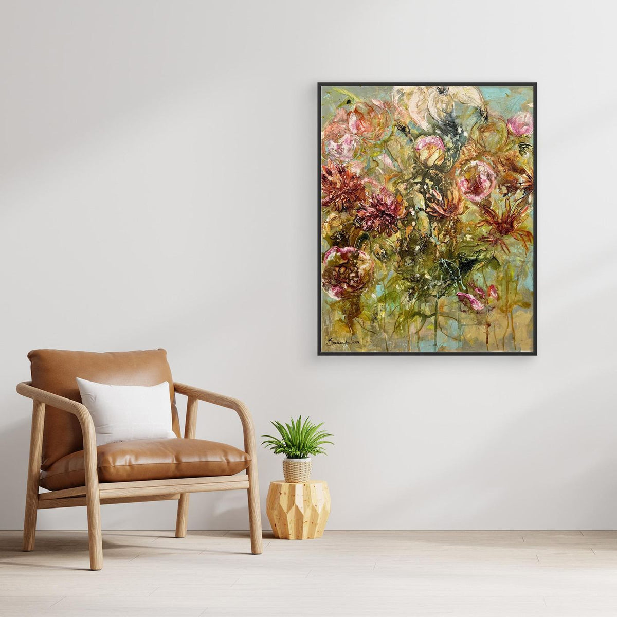  Färgglad blomstertavla | Flower – Konsttryck 
