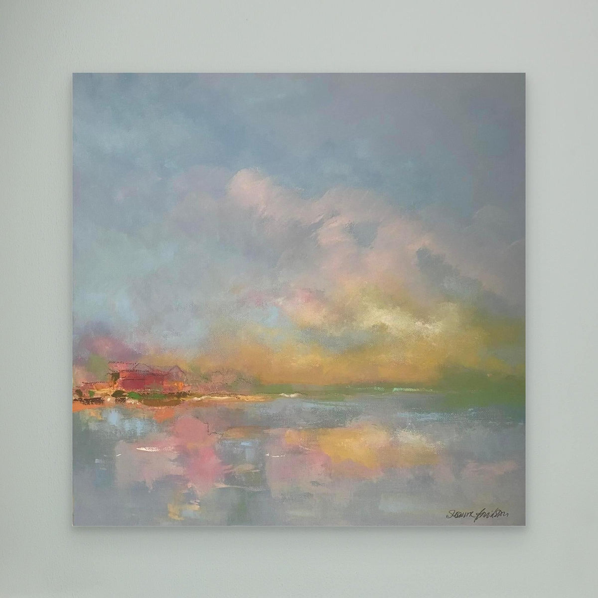 The sky make me happy - Konsttryck på Canvas