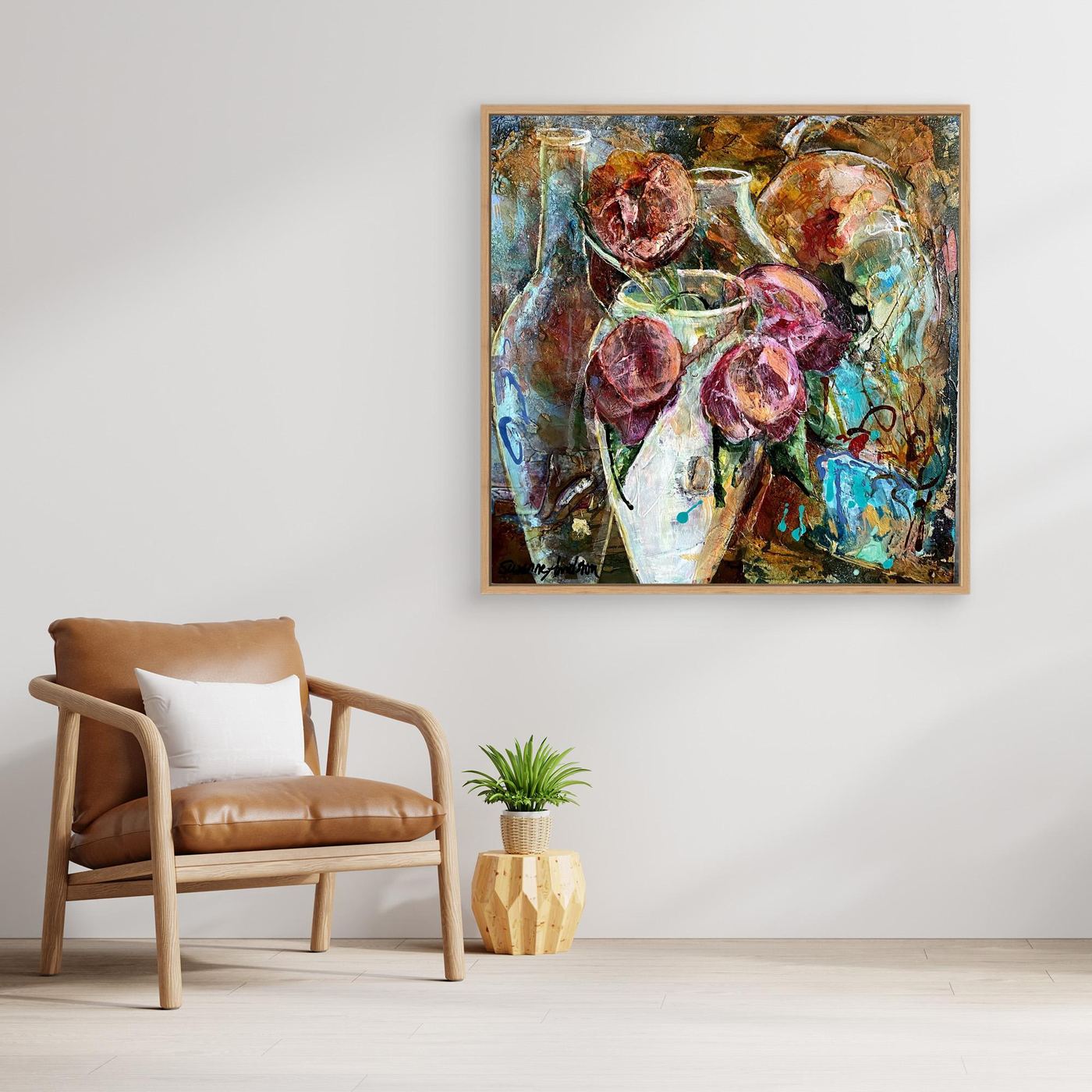 I min trädgård – färgstarkt konsttryck på canvas