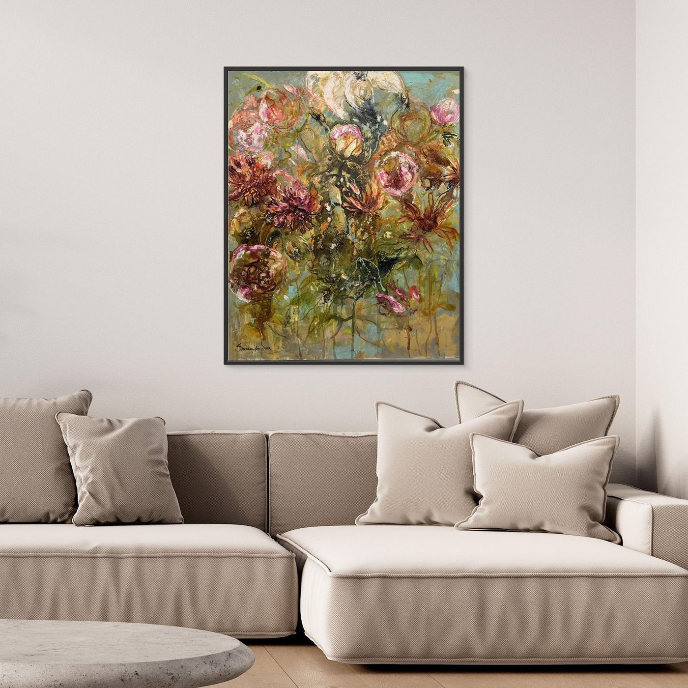 Flower- Färgglada Konsttryck- Abstrakt konst 