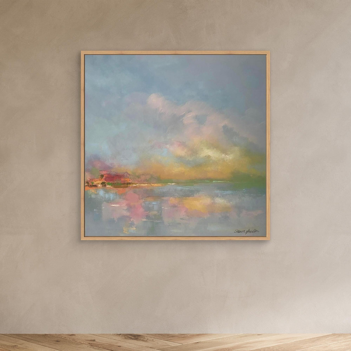 The sky make me happy - Konsttryck på Canvas