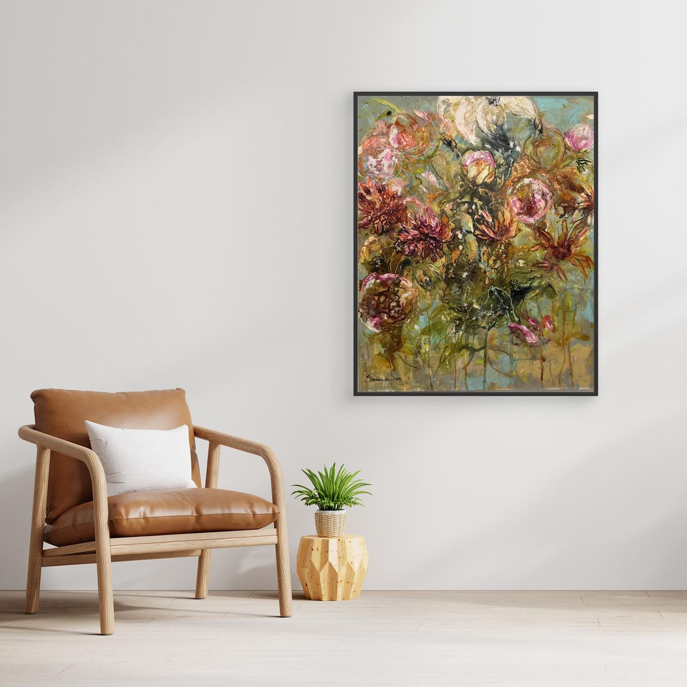 Flower- Färgglada Konsttryck- Abstrakt konst 