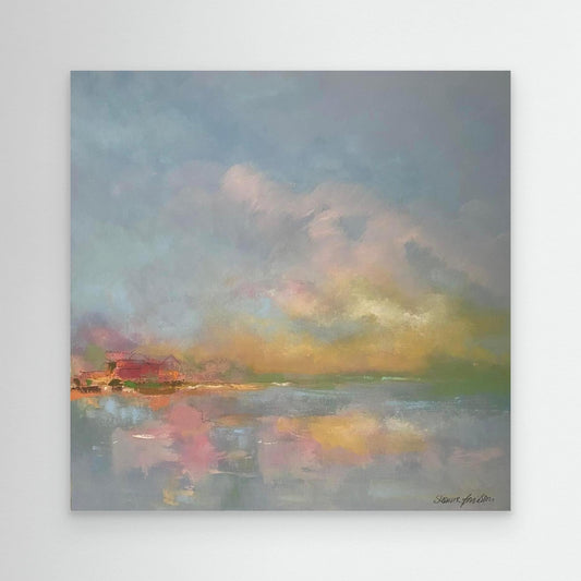 The sky make me happy - Konsttryck på Canvas