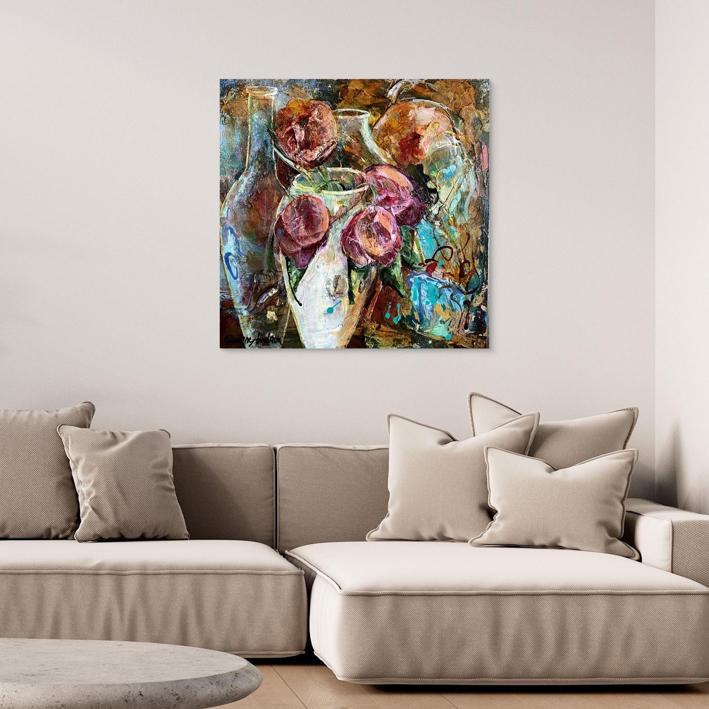 I min trädgård – färgstarkt konsttryck på canvas