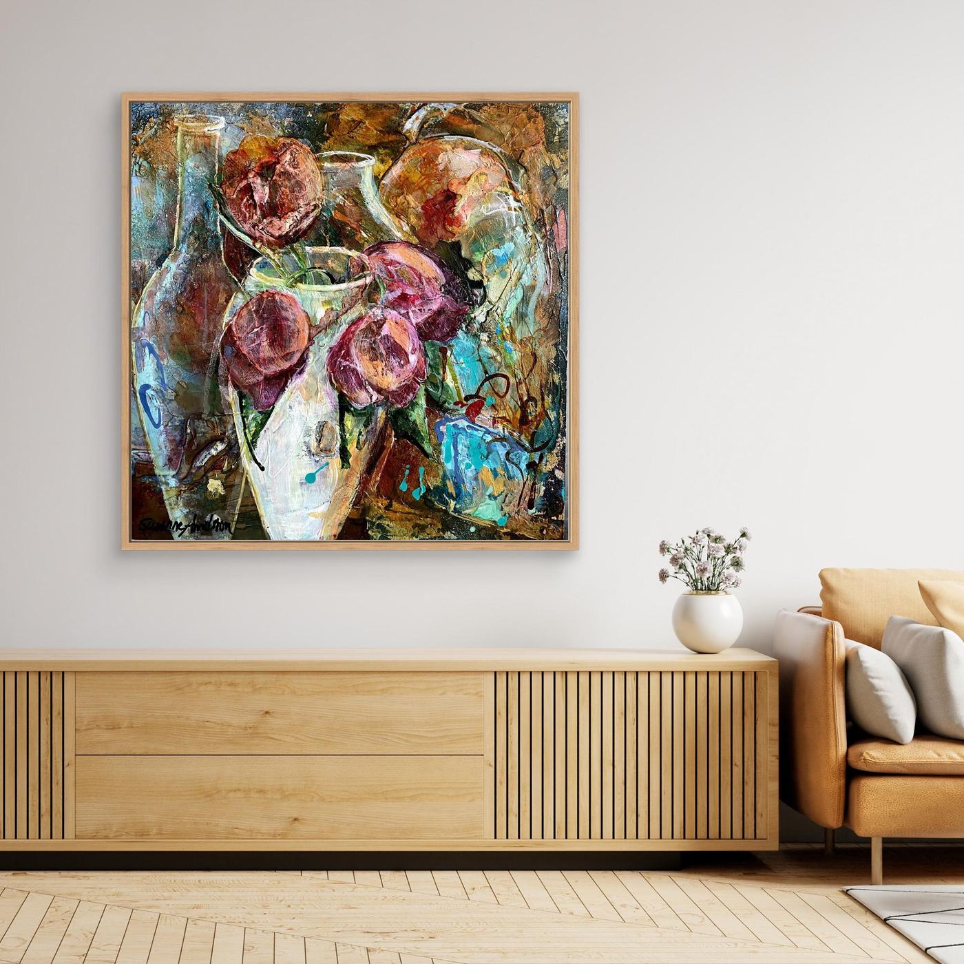 I min trädgård – färgstarkt konsttryck på canvas