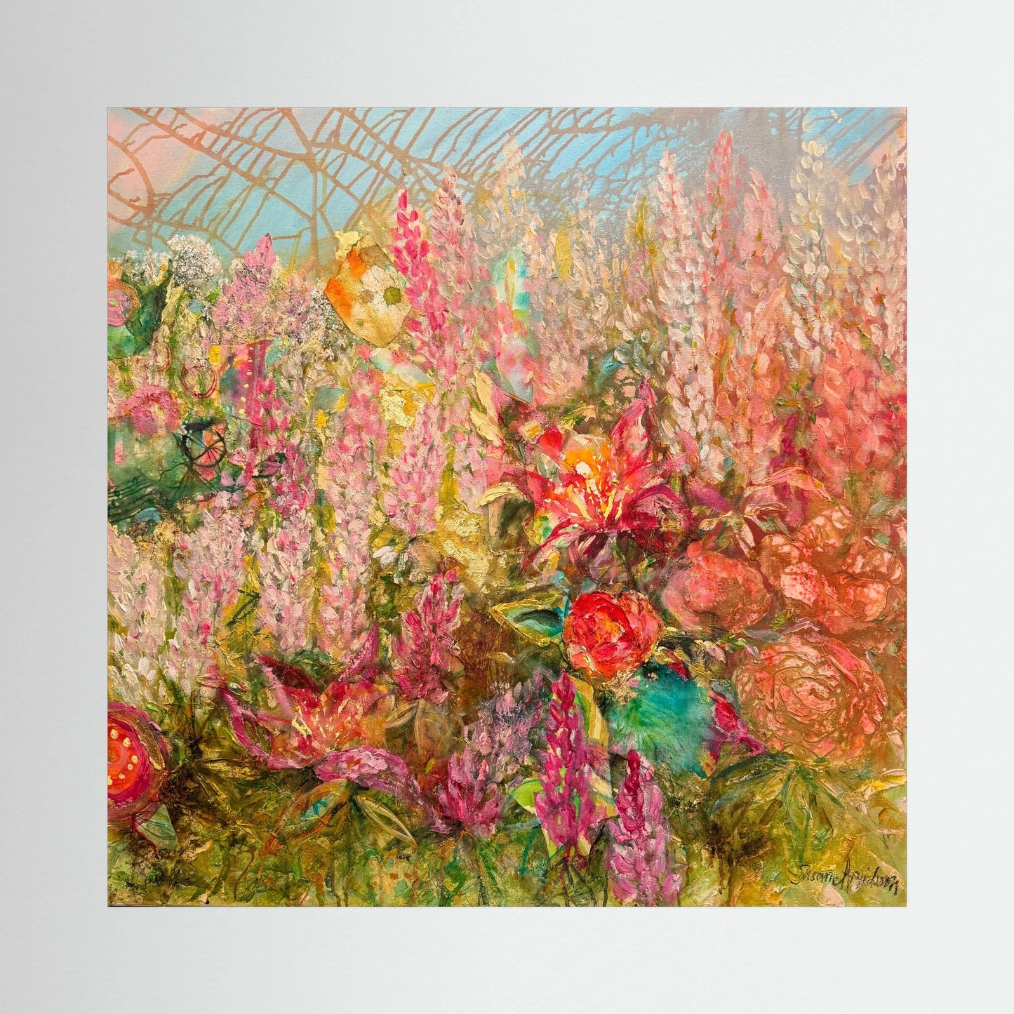 Happiness – konsttryck på canvas