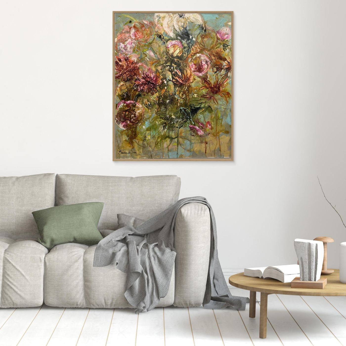 Flower- Färgglada Konsttryck- Abstrakt konst 