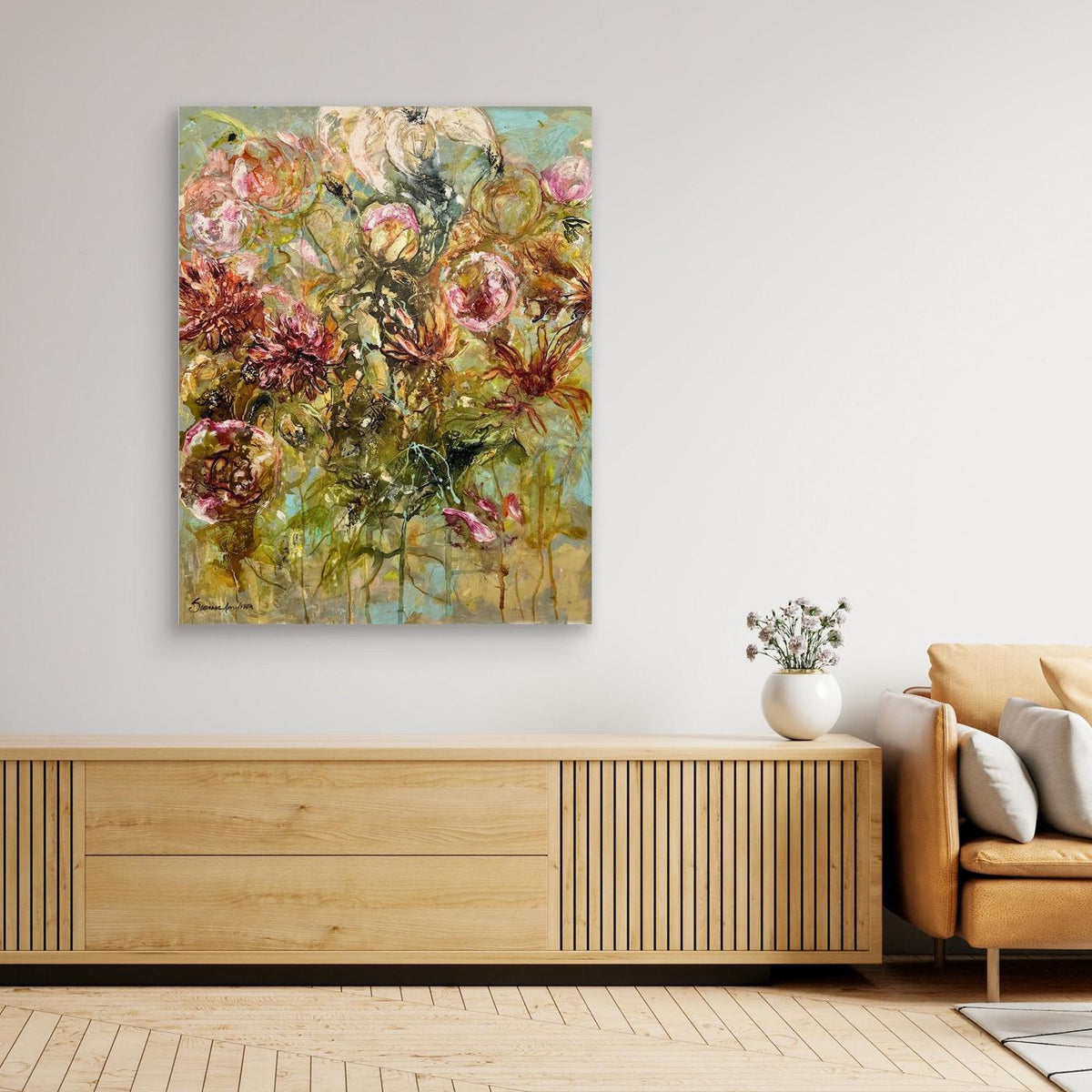  Färgglad blomstertavla | Flower – Konsttryck 