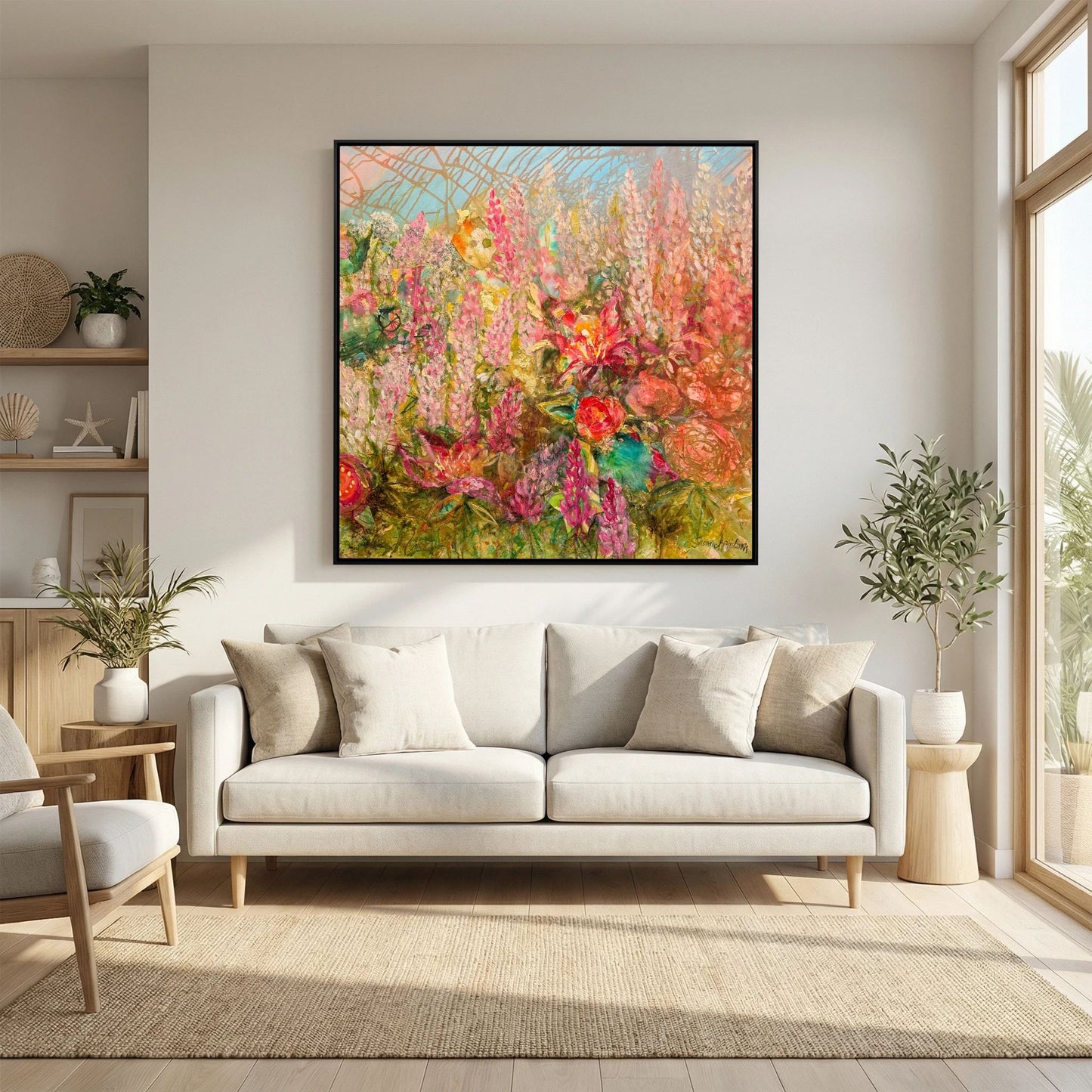 Happiness – konsttryck på canvas